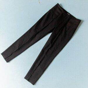 Lafayette 148 Black Panel Front Stretch Fit Slim Leg Dress Pants Size Large